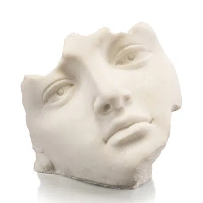 John-richard Facial Fragment Figurine In White