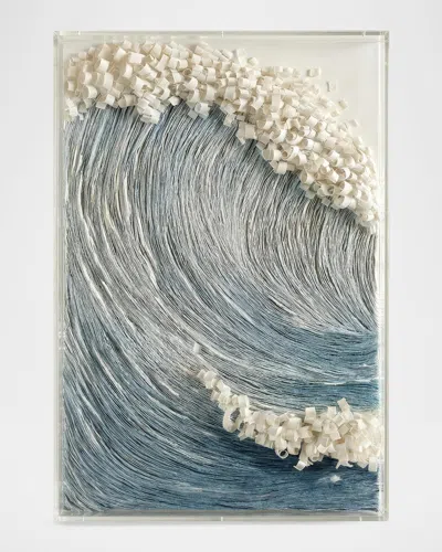 John-richard Force Of Nature Framed Original Art By Tony Fey In Blue
