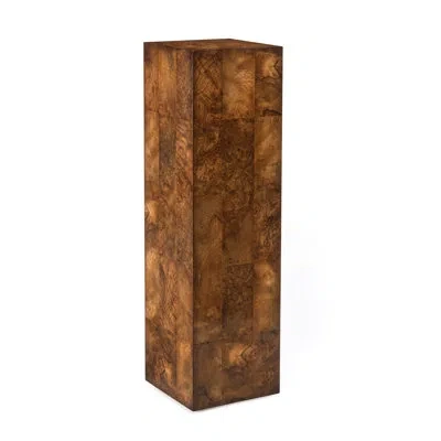 John-richard Free Form Pedestal Plant Stand In Antique Walnut