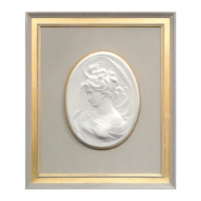 John-richard French Nouveau Ii Wall Décor In White;gray