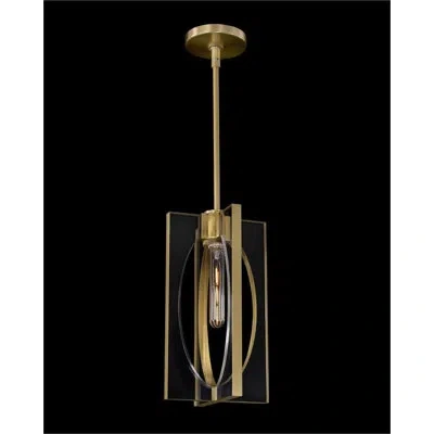 John-richard Genesis Acrylic And Antique Brass Single Pendant