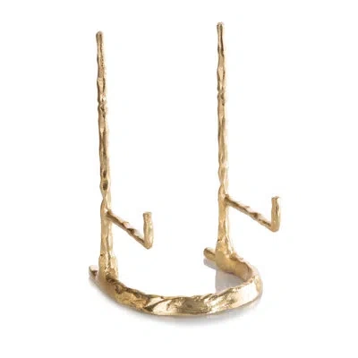 John-richard Giacometti Abstract Posh & Luxe Plate Stand In Gold
