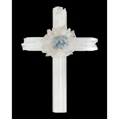 John-richard Glam Religious & Spiritual Wall Decor On Crystal In White