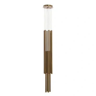 John-richard Hans Eleven-droplight Brass Pendant