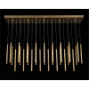 John-richard Hans Horizontal Thirty-five-light Brass Pendant In Brass