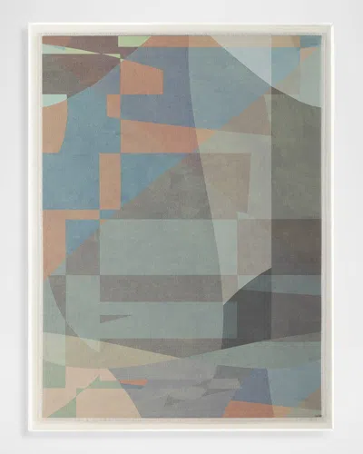 John-richard Harbor Haze I Framed Print By Lori Dubois In Multi
