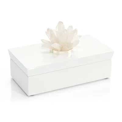 John-richard Long Manufactured Wood Box In White