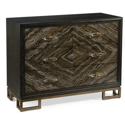 John-richard Portoro 3 Drawers Dresser In Black