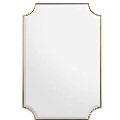 John-richard Priora Modern And Contemporary Accent Mirror In Gold