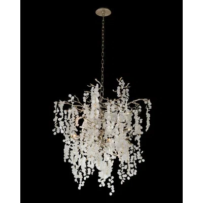 John-richard Shiro 11 - Light Unique / Statement Tiered Chandelier With Crystal Accents In Silver
