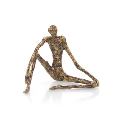 John-richard Sitting Figurine In Bronze