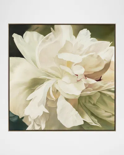 John-richard Victoria & Apos;s Flower Framed Giclee In White
