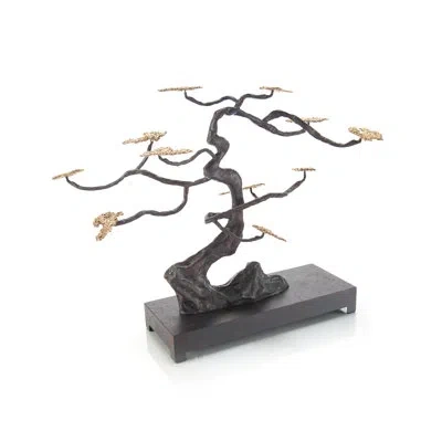 John-richard Windswept Sculpture In Brown,antique Brass