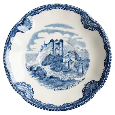 Pre-owned Johnson Brothers Blue And White Johnson Bros Saucer Catchall Or Trinket Dish Carisbrooke England