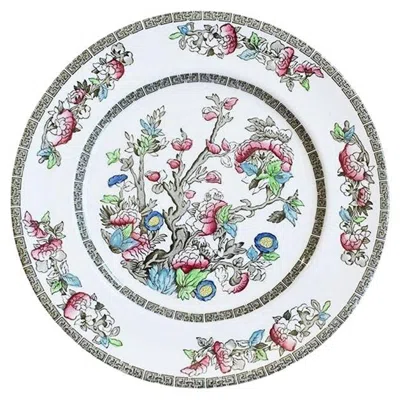 Pre-owned Johnson Brothers Chinoiserie  Dinner Plate In Indian Tree Pattern, England In Gray