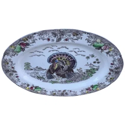 Pre-owned Johnson Brothers Large English Turkey Platter, Johnson Bros. In Purple