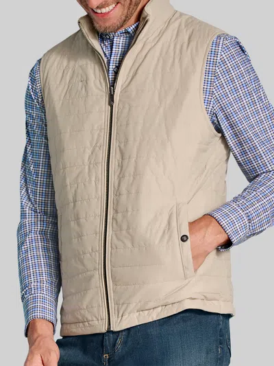 Johnston &amp; Murphy Johnston & Murphy Men's Modern Fit Faux Suede Reversible Vest