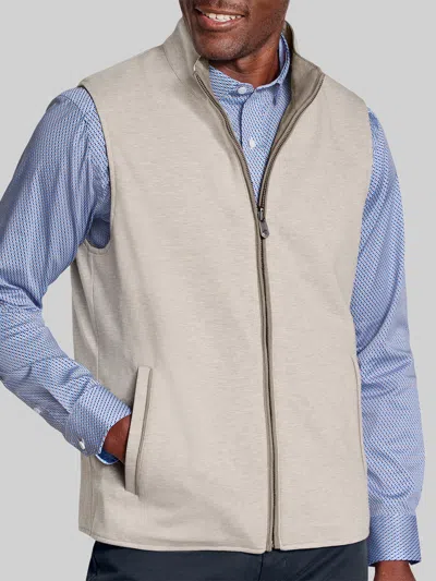 Johnston &amp; Murphy Johnston & Murphy Big & Tall Men's Modern Fit Faux Suede Reversible Vest In Brown