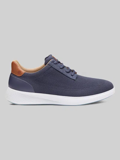 Johnston &amp; Murphy Johnston & Murphy Men's Ackerson Knit Plain Toe Sneakers In Blue