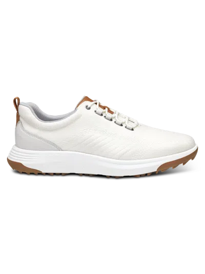 Johnston &amp; Murphy Johnston & Murphy Men's Amherst Plain Toe U-throat Golf Shoes In White