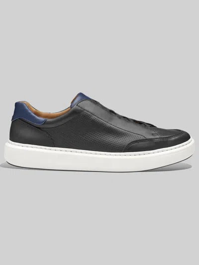 Johnston &amp; Murphy Johnston & Murphy Men's Anders Stretch Lace-to-toe Sneakers In Black