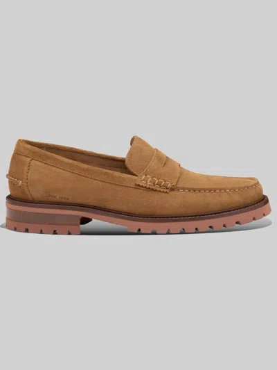 Johnston &amp; Murphy Johnston & Murphy Men's Collier Penny Moc Toe Loafers In Brown