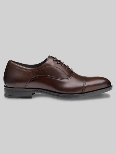 Johnston &amp; Murphy Johnston & Murphy Men's Conlin Cap Toe Oxfords In Brown