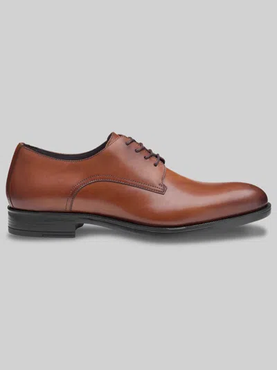 Johnston &amp; Murphy Johnston & Murphy Men's Conlin Plain Toe Oxfords In Brown