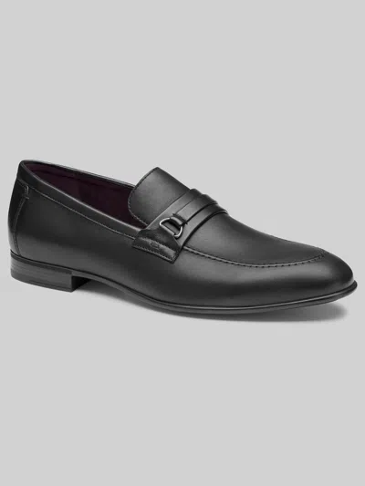 Johnston &amp; Murphy Johnston & Murphy Men's Elston Moc Toe Bit Loafer In Black