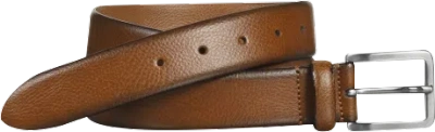 Johnston &amp; Murphy Johnston & Murphy Men's Feather Edge Leather Belt In Brown