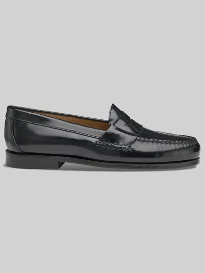 Johnston &amp; Murphy Johnston & Murphy Men's Hayes Penny Moc Toe Loafers In Black