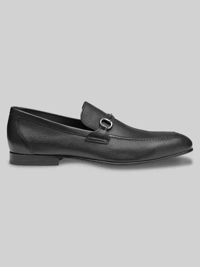 Johnston &amp; Murphy Johnston & Murphy Men's Higgins Moc Toe Bit Loafers In Black