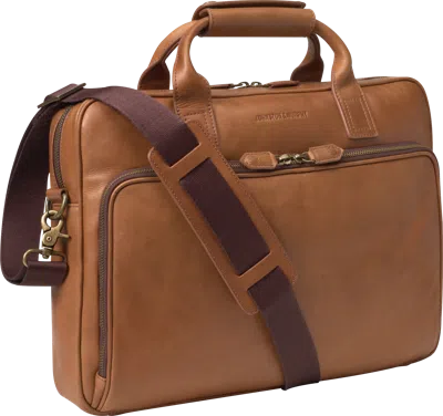Johnston &amp; Murphy Johnston & Murphy Men's Leather Work Briefcase Laptop Bag