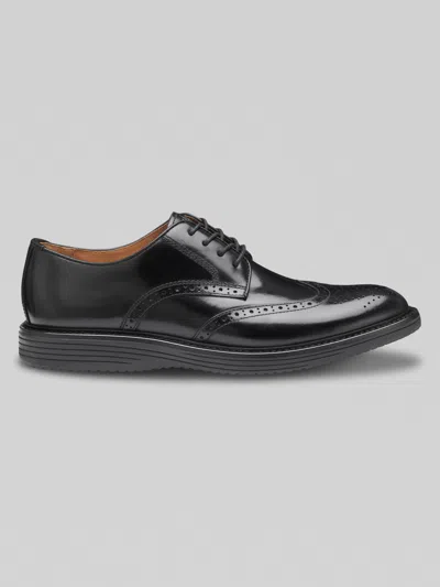 Johnston &amp; Murphy Johnston & Murphy Men's Murphy Upton Nubuck Leather Wingtip Oxfords In Black