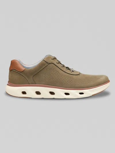 Johnston &amp; Murphy Johnston & Murphy Men's Reactivate U-throat Nubuck Leather Lace-up Sneakers