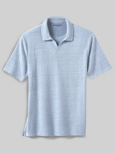 Johnston &amp; Murphy Johnston & Murphy Men's Regular Fit Sedona 4-way V‑neck Polo In Blue