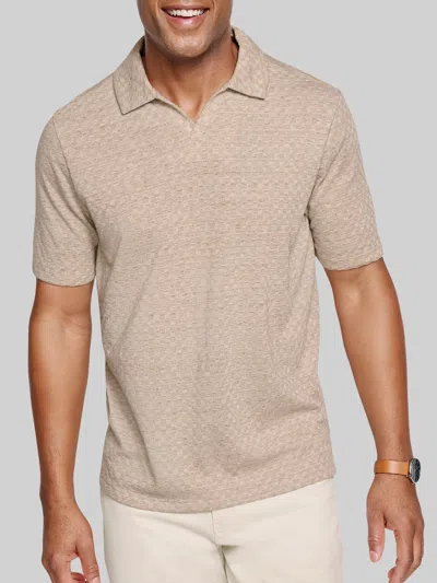 Johnston &amp; Murphy Johnston & Murphy Men's Regular Fit Sedona 4-way V‑neck Polo In Brown