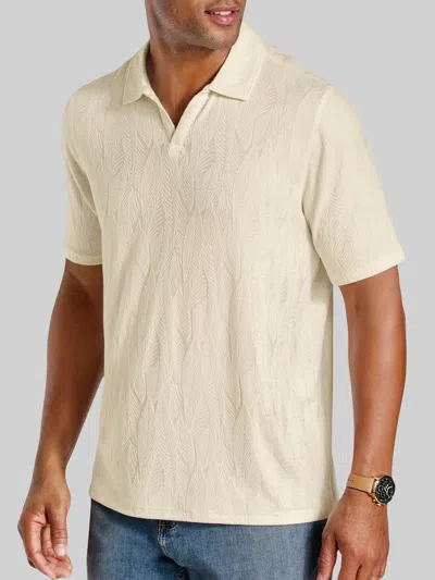 Johnston &amp; Murphy Johnston & Murphy Men's Regular Fit Sedona 4-way V‑neck Polo In White
