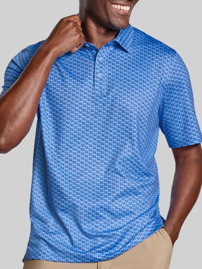 Johnston &amp; Murphy Johnston & Murphy Men's Regular Fit Xc+ Ace 4-way Stretch Performance Polo In Blue