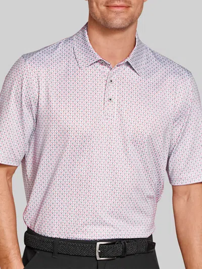Johnston &amp; Murphy Johnston & Murphy Men's Regular Fit Xc+ Ace 4-way Stretch Performance Polo In Pink