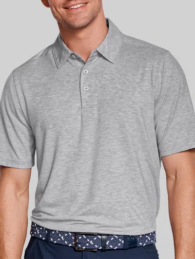 Johnston &amp; Murphy Johnston & Murphy Men's Regular Fit Xc+ Apex 4-way Stretch Performance Polo In Gray