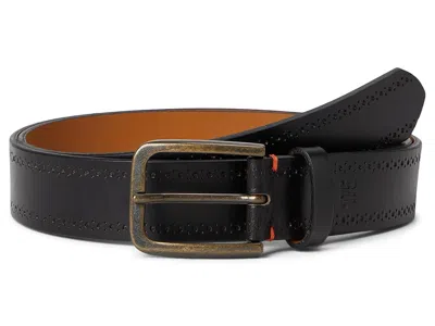Johnston & Murphy 175th Anniversary Brogue Leather Belt Belts Black: 34" Waist