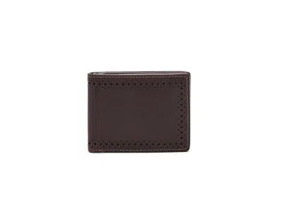 Johnston & Murphy 175th Anniversary Colorblocked Billfold Wallet Wallet Handbags Brown, Leather
