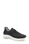 Johnston & Murphy Activate U-throat Knit Sneaker In Black Knit/nylon