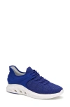 Johnston & Murphy Activate U-throat Knit Sneaker In New Blue Knit/nylon