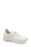 Johnston & Murphy Activate U-throat Knit Sneaker In White Knit/nylon