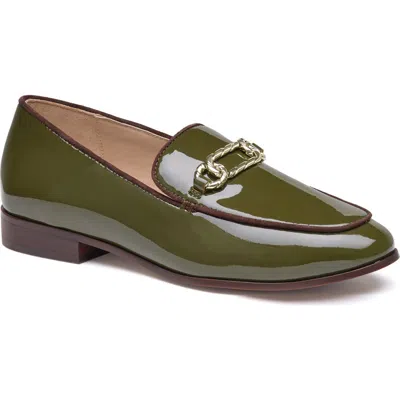 Johnston & Murphy Ali Chain Leather Loafer In Green