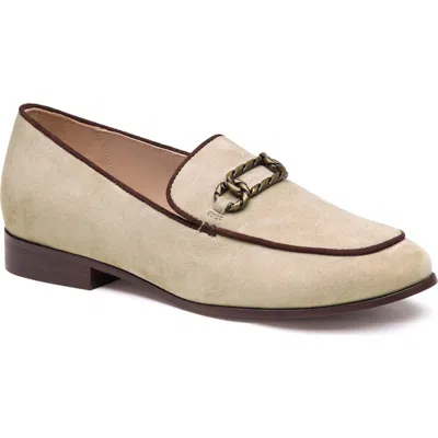 Johnston & Murphy Ali Chain Leather Loafer In Neutral