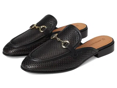Johnston & Murphy Ali Perfed Bit Mule In Black