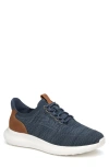 Johnston & Murphy Amherst 2.0 Knit Plain Toe Sneaker In Navy Heathered Knit